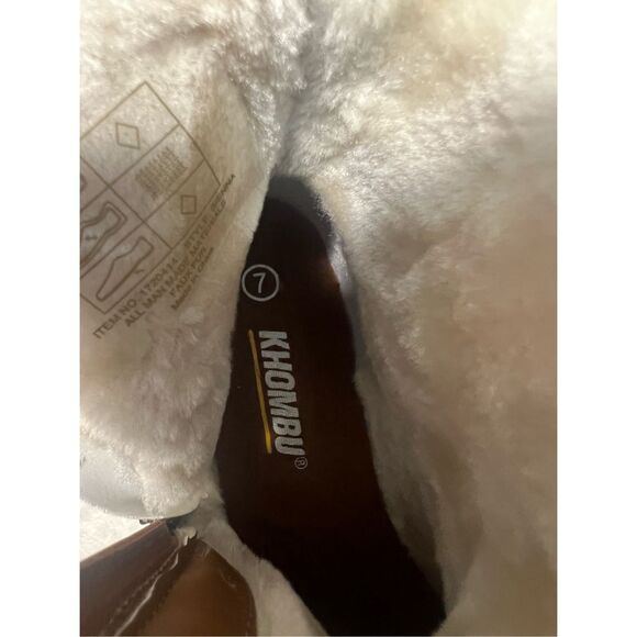 Khombu Brown Winter Boots Woman’s Size 7 - Picture 12 of 12